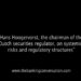 Hans Hoogervorst, the chairman of Dutch securities regulator on systemic risks and regulatory structures.