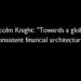 Towards a globally consistent financial architecture.