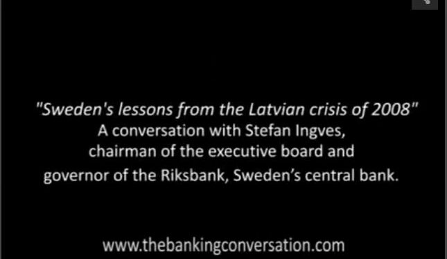 Sweden’s lessons from the Latvian crisis of 2008