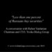 “Less than one percent of Russians buy securities”
